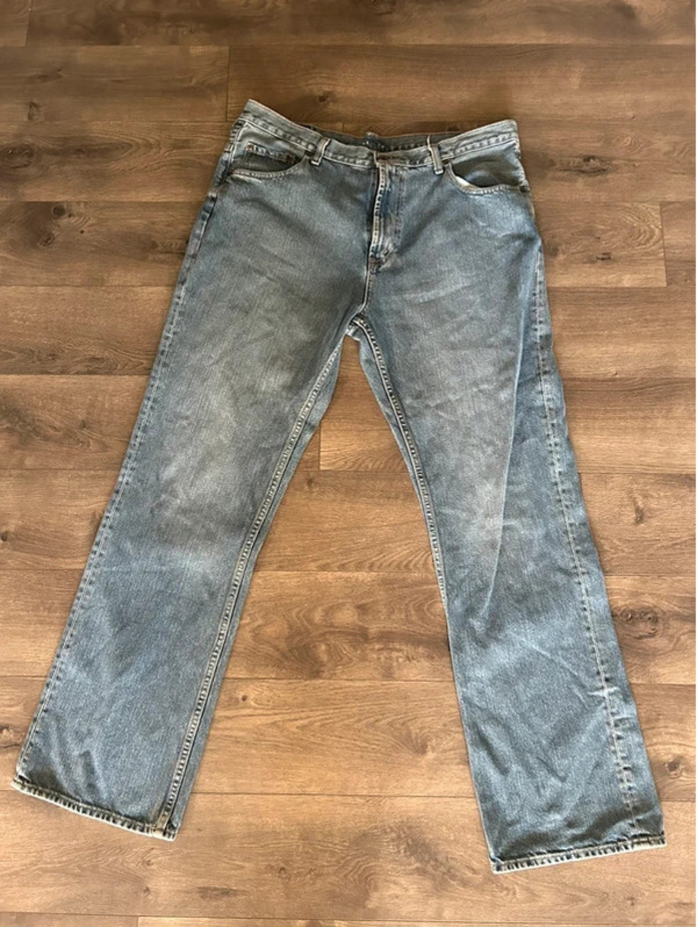 nautica baggy straight leg vintage jeans 38x34
